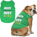 Parisian Pet Dog Shirt – 100% Cotton Green Shirts for Large Dogs – Sleeveless Puppy Vest – Lightweight and Breathable Funny Pet Apparel – St. Patrick’s Day Dog Clothes - Stretchy T Shirts for Dogs