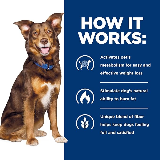 Hill's Prescription Diet Metabolic Weight Management Dry Dog Food, Chicken, 17.6 lb. Bag