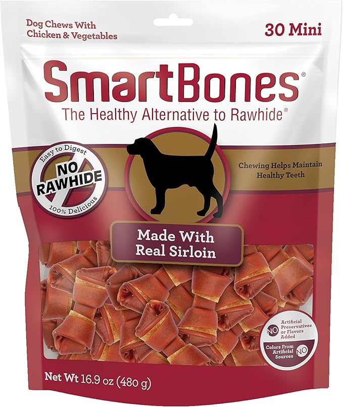 SmartBones SmartStick Wrapped with Real Chicken, 1 Count (Pack of 8)