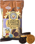 Exclusively Dog Carob & Vanilla Sandwich Cremes Cookies - All Natural Dog Treats, No Animal Byproducts, Baked in The USA, Ideal for Medium to Large Dogs - Vanilla and Carob Flavor, 8oz Bag
