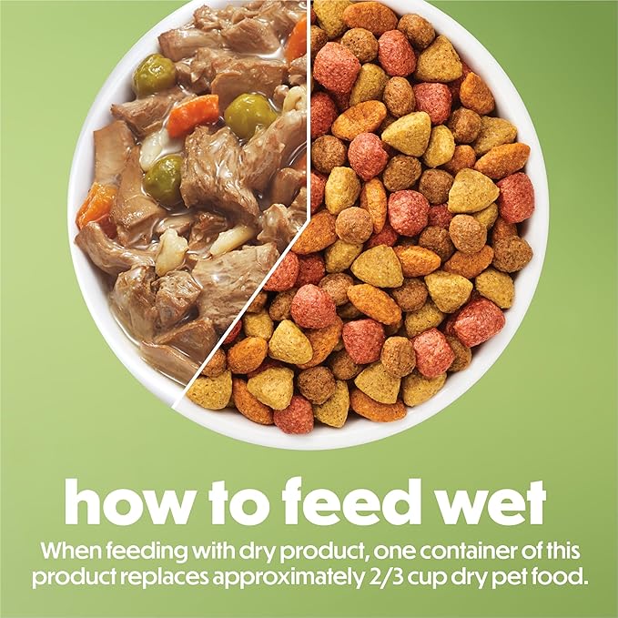 Purina Beneful Gravy Wet Dog Food Variety Pack, Prepared Meals Stew - (12) 10 oz. Tubs