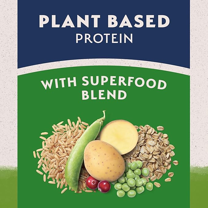 Natural Balance Limited Ingredient Adult Dry Dog Food with Vegan Plant Based Protein and Healthy Grains, Vegetarian Recipe, 4 Pound (Pack of 1)