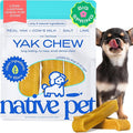 Native Pet Yak Cheese Himalayan Dog Chews - Long Lasting Dental Sticks for Small Breeds– 100% All Natural Himalayan Yak Chews for Small Dogs – Cheese Bone for Aggressive Chewers - 15 Per Pack
