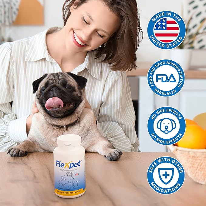 Hip & Joint Supplement for Dogs & Cats with Cetyl Myristoleate, Glucosamine, Collagen, MSM - Advanced Joint Support for Mobility, Senior Pets, Small & Large Breeds - 60 Tablets (Pork Liver)