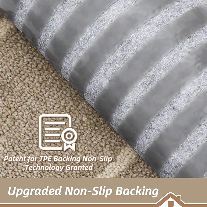 BEQHAUSE Stair Treads for Wooden Steps Non Slip Washable Carpet Stair Treads with Reusable Residue Free Backing Soft Polyester Stair Rugs Indoor for Kids Elders and Dogs, 15pcs,Taupe