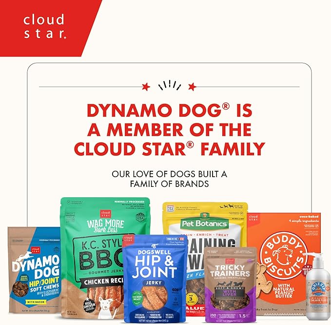Cloud Star Dynamo Dog Tummy Soft Chews Grain Free Dog Treats, Pumpkin & Ginger, 14 oz. Pouch