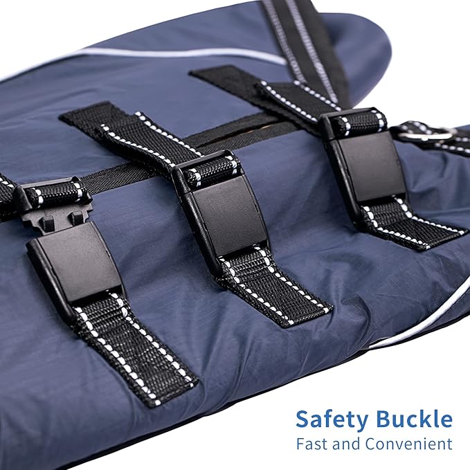 Dog Lift Harness Full Body Support & Recovery Sling Dog Lifter Vest Harness for Old, Joint Injuries, Arthritis, Disabled Dogs Walk (Medium, Navy)