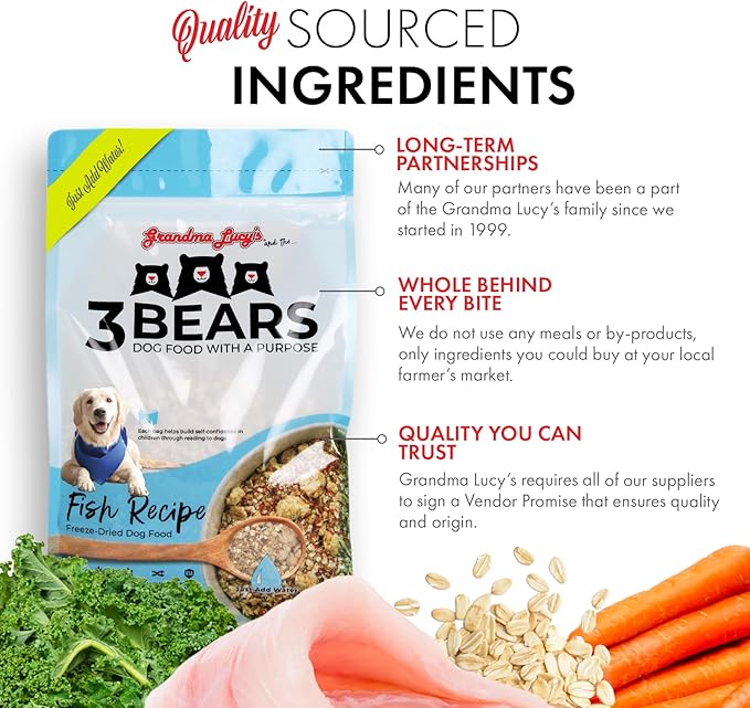 3 Bears Fish Dog Food - 3lb