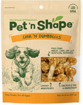 Pet 'n Shape Chik 'n Rice Dumbbells - All Natural Dog Treats, Chicken, 8 oz, 10408