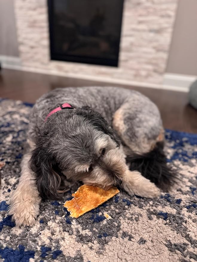 Fieldcrest Farms Nothin to Hide Flip Chips Dog Chews - Natural Rawhide Alternative Treats for Dogs, Collagen Based Snack for Moderate Chewers Up to 35lbs, Beef Flavor