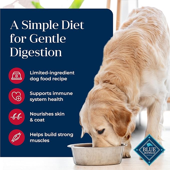 Blue Buffalo Basics Grain-Free Dry Dog Food for Adult Dogs, Limited Ingredient Diet, Salmon Recipe, 11-lb Bag