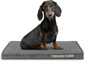 The Dog’s Bed Orthopedic Memory Foam Dog Bed for Small Dogs, Waterproof Washable Cover, Anti-Slip Base, Calming Surface – CertiPUR-Certified Foam, Grey Linen, 2 Inch Thick