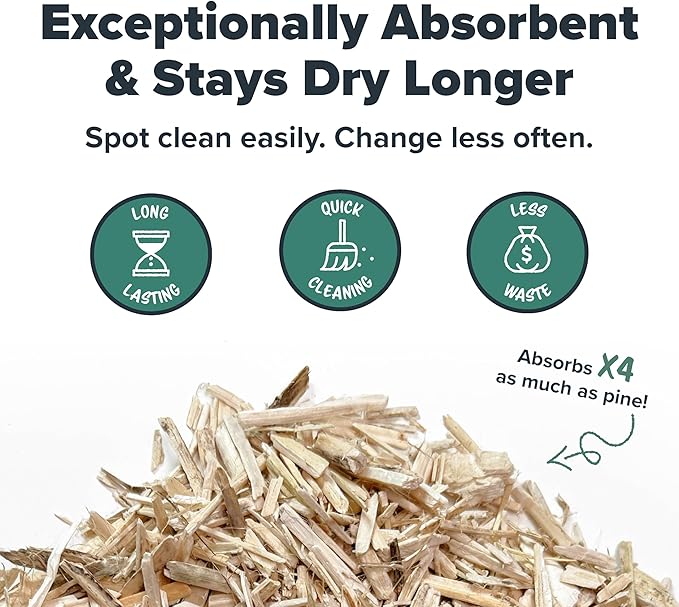All Walks 150 Liter(30 lbs) Hemp Bedding for Chicken Coops, Hampters, Ducks, and Turkeys - 100% Natural, Superior Odor Control, Biodegradable Pet Bedding, Dust-Free - Made in USA