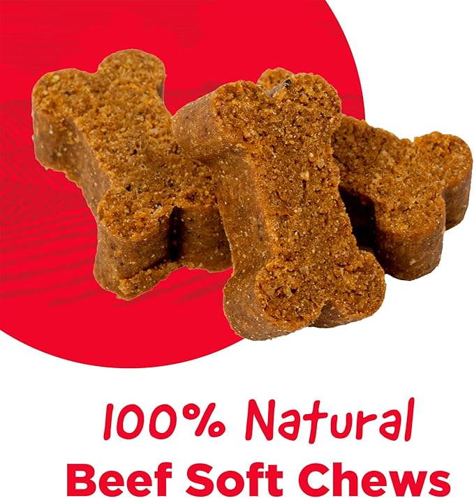 Country Kitchen Beef Soft Chew Dog Treats, Great Tasting, Made with Real Beef, Rich in DHA & Omega 3, 16 oz