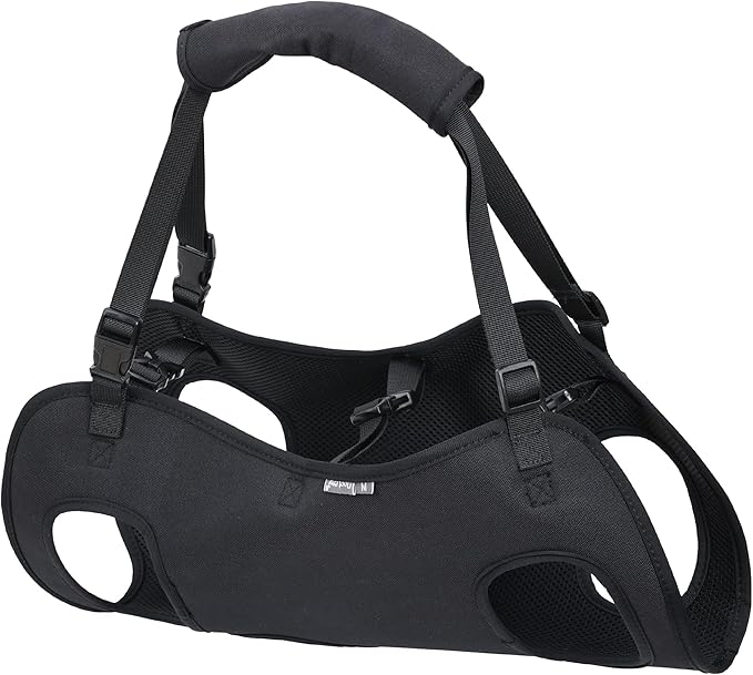 Dog Lift Harness,Full Body Dog Sling Carrier with Handle,Total Body Support for Dogs,Pet Dog Leg Support Sling Adjustable Retractable Breathable Lift Harness (M)