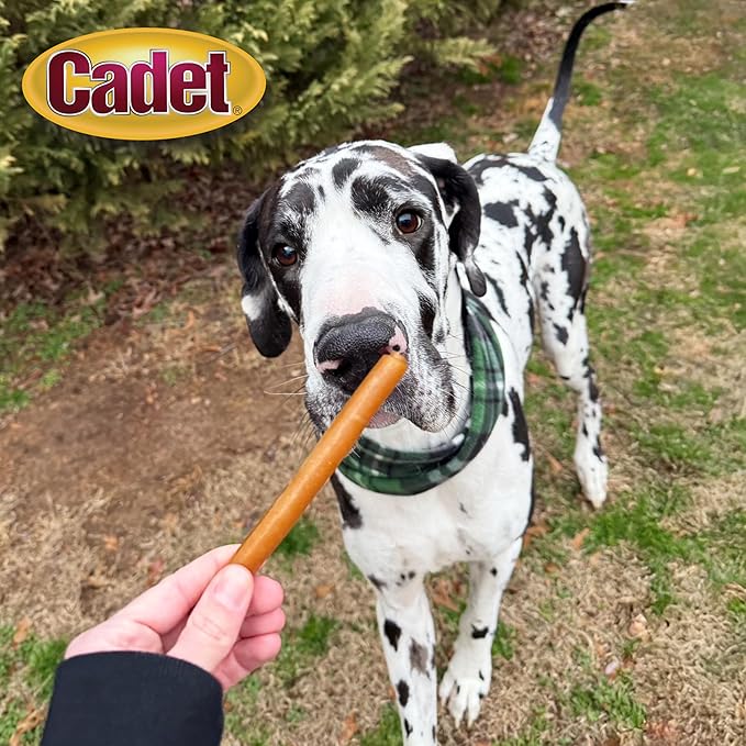 Cadet Chewalicious Classic Chewy Rolls with Real Peanut Butter, Rawhide-Free Healthy Dog Chews, Limited-Ingredient & Long-Lasting Chew Treats for Dogs, Peanut Butter Flavor, 10 Count