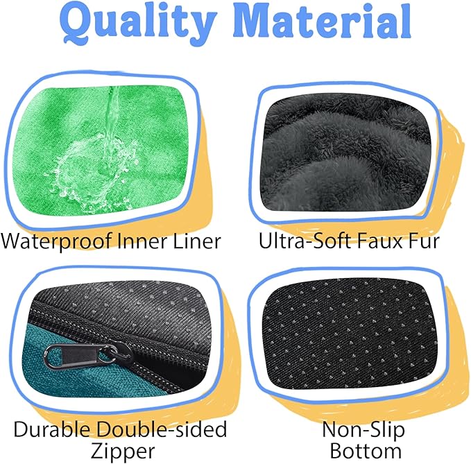 Chez Paw Extra Large Dog Bed Orthopedic - XL Orthopedic Dog Beds Waterproof Pet Couch Memory Foam Sofa Bolster with Removable Cover - 42 x 30