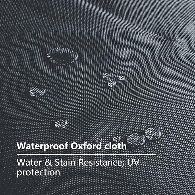 Dog Bed Cover for 36" L 27" W 3" H - 600D Oxford Waterproof with Zipper and Carry Handle - Washable, Cover Only (Gray)