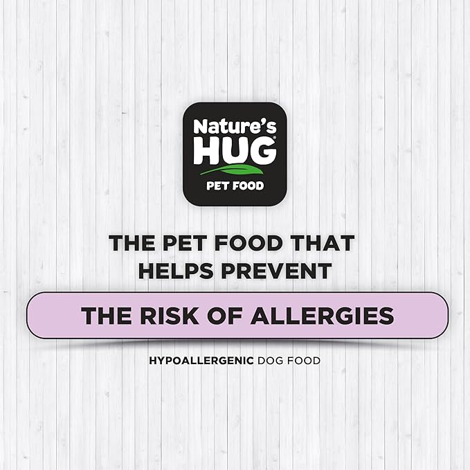 Nature's HUG Hypoallergenic Dry Dog Food for Adult Toy & Small Breeds – Complete & Balanced Nutrition, Sensitive Stomach Support, High-Protein, Grain Free – 5lb