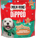 Milk-Bone Dipped Gingerbread Artificially Flavored Dog Biscuits, 10 oz Bag