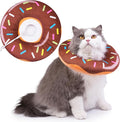 Hpetppy Cat Cone Collar Soft, Cat Recovery Collar for Wound Healing Cute Donut Adjustable Kittens Cones to Stop Licking Comfortable Lightweight Neck Elizabethan Collars for Cats Kittens After Surgery