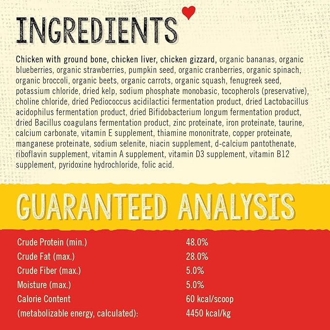 Stella & Chewy's Freeze Dried Raw Cage-Free Chicken Meal Mixers – SuperBlends Dog Food Topper – Grain Free, Protein Rich Recipe – 16 oz Bag