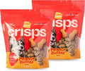 Ultra Chewy Crisps Dog Cookies - Low Fat Baked Treats Made in USA - No Artificial Flavors, Added Salt, or Sugars - Suitable for Small, Medium, Large Dogs - 2 Pack