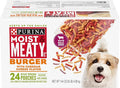 Purina Moist & Meaty Dry Dog Food, Burger with Cheddar Cheese Flavor - 24 ct. Pouch