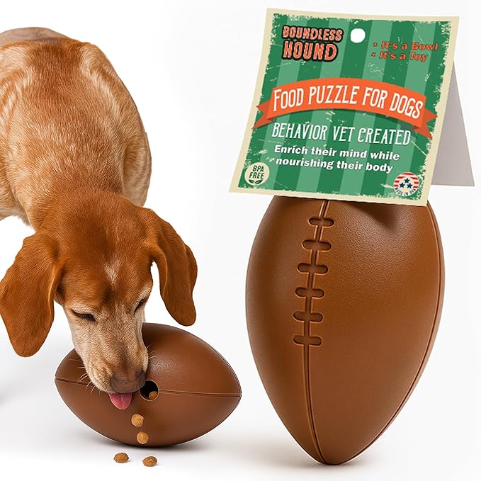 Food Puzzle Feeder for Large or Medium Dogs, Mentally Stimulating Enrichment Toy, Made in USA, BPA-Free Durable Foraging Toy, Reduces Anxiety and Destructive Behavior, Slow Feeder Dog Bowls, 5C