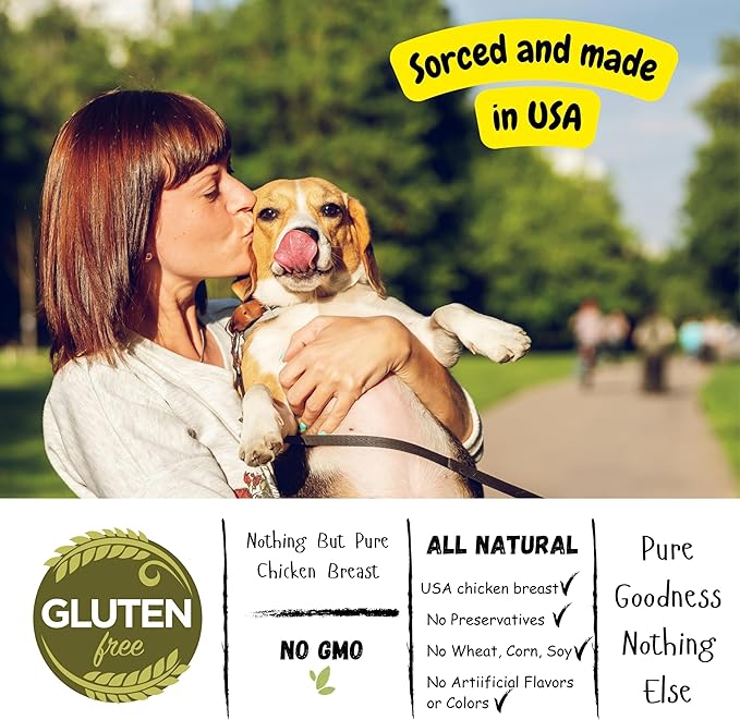 American Paws Freeze Dried Chicken Breast Tenders - Dog Treats & Cat Treats, Dog Training Treats for Small & Medium Dogs, Healthy Freeze Dried Dog & Cat Treats, Made in USA 4oz