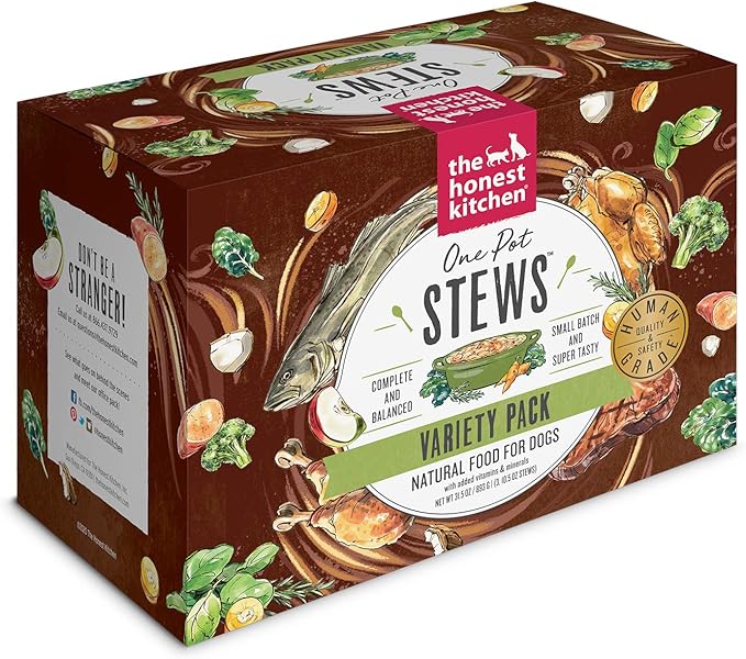 The Honest Kitchen Human Grade One Pot Stews: Variety Pack, 10.5 oz x3