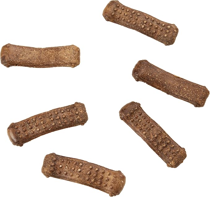 Fieldcrest Farms Dental Chews for Dogs, Wave (5inches, 6count Pack) – Tackles Plaque, Tartar, Promotes Dental Health – w/Collagen, Gluten-Free, for Aggressive Chewers up to 25 lbs