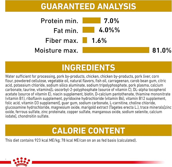 Royal Canin Breed Health Nutrition Pomeranian Adult Loaf in Sauce Dog Food, 3 oz (Pack of 24)