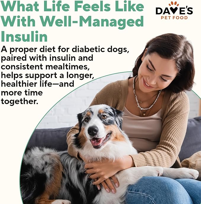 Dave's Pet Food Carbolight Carbohydrate & Weight Management for Diabetic Dogs Canned Dog Food, Chicken Dinner, 13oz can (12 Pack)