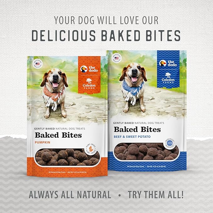 Caledon Farms The Dodo Baked Bites Beef & Sweet Potato 9.35 oz, Dog Treats