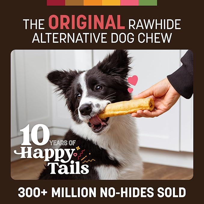 Earth Animal No-Hide Rolls Strawberries & Cream Vegetarian Recipe Medium Natural Rawhide Alternative Dog Chews, 3 Pack Value Pack