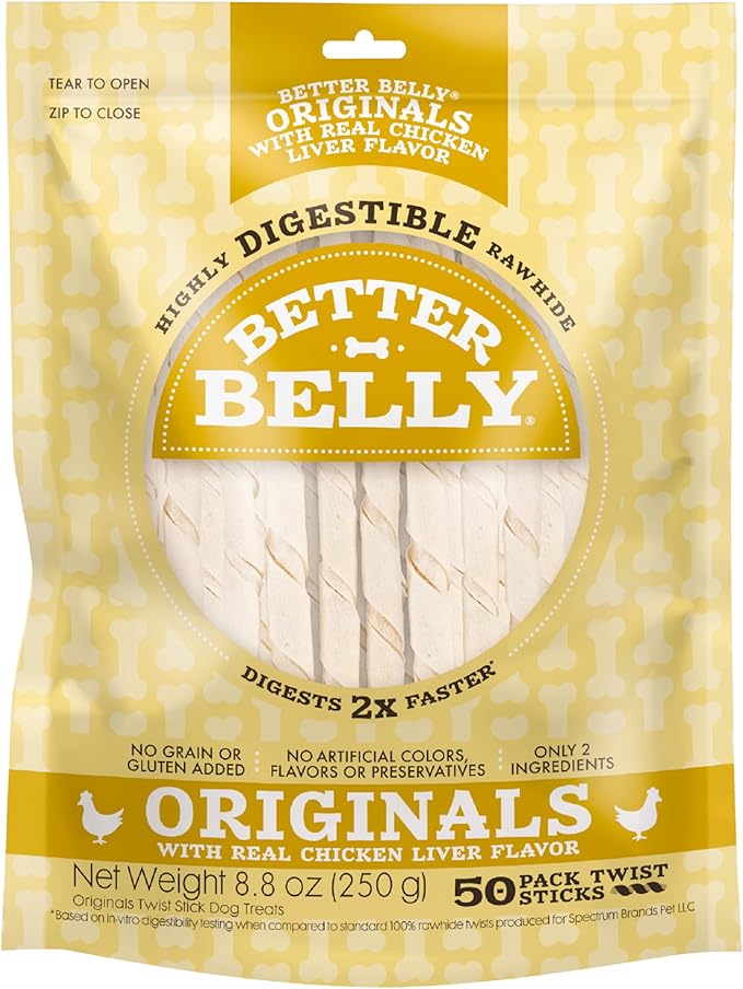 Better Belly Twists Chicken Liver, 50 ct, 8.8 oz