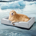 Bedsure XL Dog Bed for Extra Large Dogs - Orthopedic XLarge Dog Cat Cooling Bed Washable, Comfort Dogs Couch Sofa with Waterproof Removable Cover, Pet Bed with Nonskid Bottom, Cooling Grey, 42"