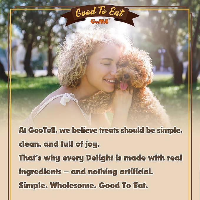 Gootoe Dog Treats, Chicken Jerky for Dogs - Dog Training Treats; High-Protein, Gluten-Free, Hypoallergenic, Grain-Free, Chicken Breast, 1 lb (Pack of 3)