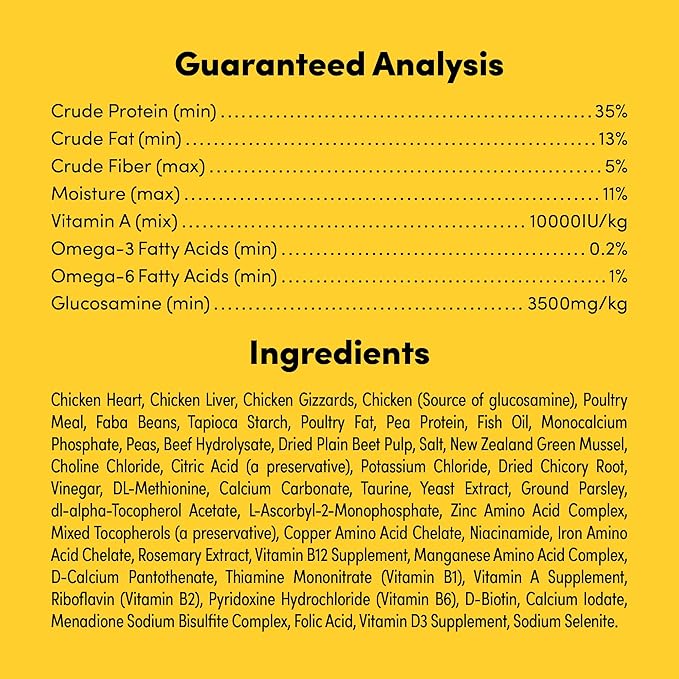 Raw Freeze Dried Dog Food RawMix50 Premium Cage-Free Chicken Recipe, Protein Rich, Includes Kibble, Non-GMO, No Wheat or Corn, 12 oz