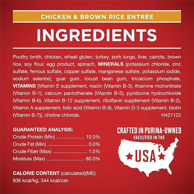 Purina ONE Tender Cuts in Gravy Chicken and Brown Rice,and Beef-and Barley Entrees Wet Dog Food Variety Pack - 13 oz. Cans,(Pack of 4)