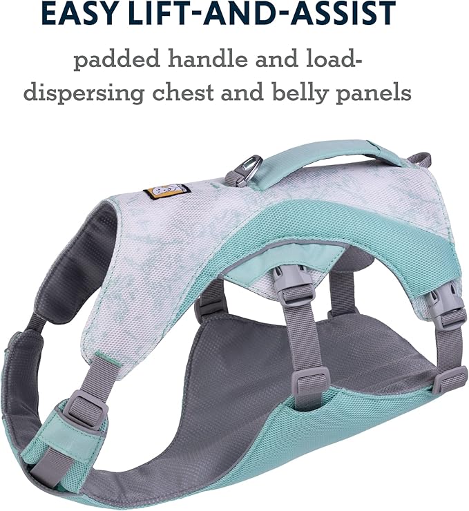 Ruffwear, Swamp Cooler Dog Harness, Lightweight with Evaporative Cooling for Hot Weather, Sage Green, Large/X-Large