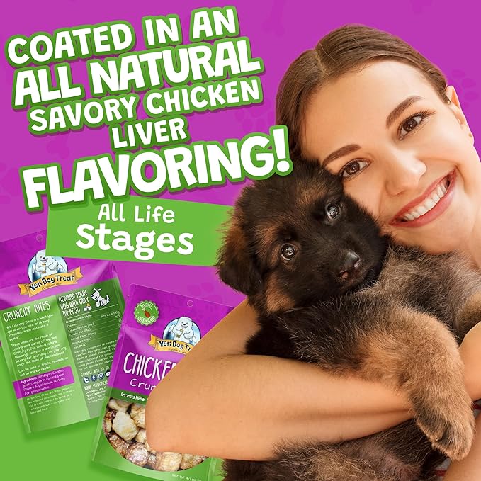 Yeti Chicken Liver Crunchy Bites Yak Cheese Dog Treats, 4 Oz