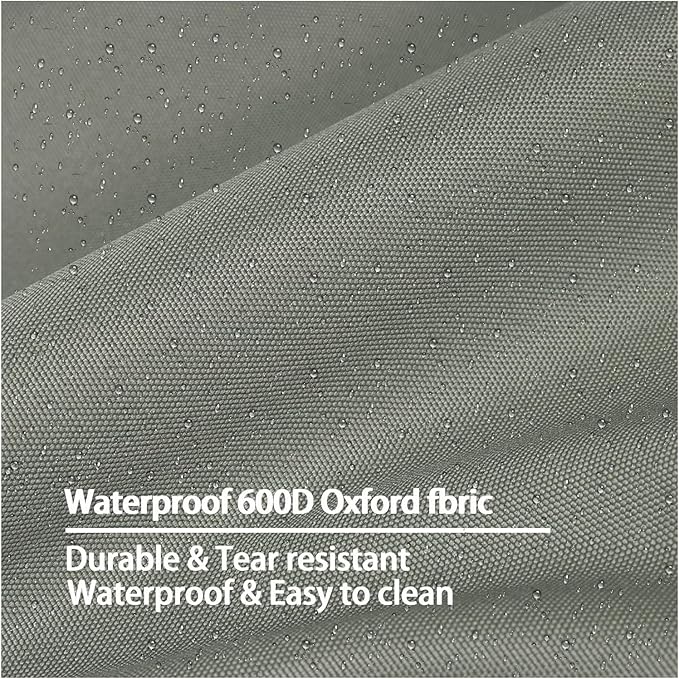 Dog Bed Cover,Waterproof Tough Plastic DIY Pet Bed Cover,Non Stick Hair Easy to Clean Rectangular Fillable Dog Bed Covers with Zipper(Greyish Green,36" L x 27" W x 4" Th,Cover Only)