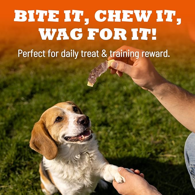 Duck-Wrapped Beef Cartilage for Dogs - Grain Free Limited Ingredient Training Treats - Healthy Snacks for Dogs - 5 oz