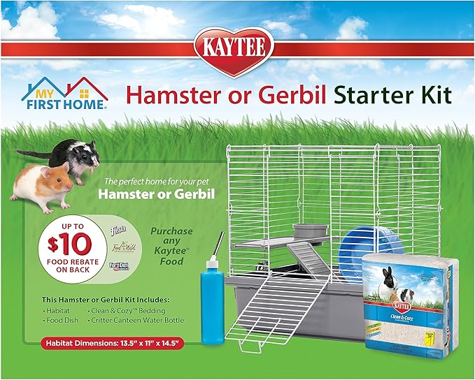 Kaytee My First Home Starter Kit Habitat for Pet Hamsters or Gerbils