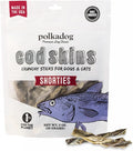 Polkadog Cod Skin Dog Treats - All Natural, Single Ingredient Wild-Caught Fish, Premium Treats for Dogs, High in Lean Protein & Omega-3, Great for Allergies, Made in USA - 2oz (1pk)
