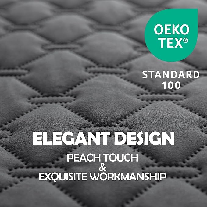 gogobunny 3X Stronger Waterproof Pet Blanket, Scratch Proof Furniture Protector for Dogs Cats, Reversible Cover 82x102 Inch, Dark Grey