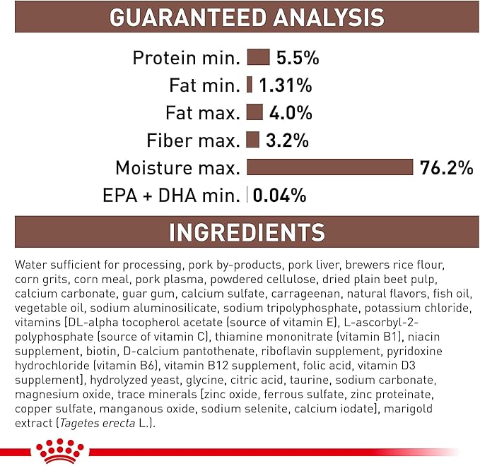 Royal Canin Veterinary Diet Canine Gastrointestinal Low Fat Adult Loaf Dog Food, 13.5 oz (Pack of 6)