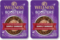 Wellness Bowl Boosters Simply Shreds Wet Dog Food Topper for Small,Medium,& Large Breeds,Grain Free,Natural,Chicken,Beef & Carrots,2.8 Ounce Pouch,(Pack of 24)
